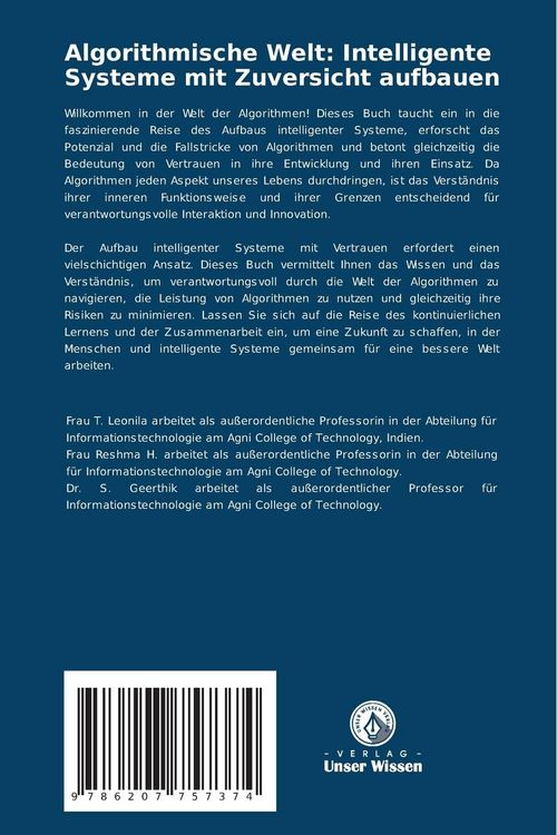 Produktbild: Algorithmische Welt: Intelligente Systeme mit Zuversicht aufbauen