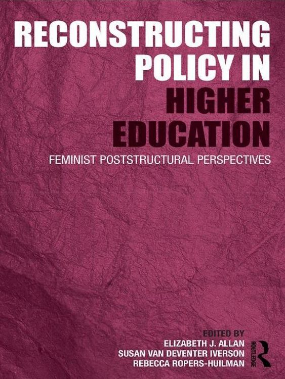 Produktbild: Reconstructing Policy in Higher Education