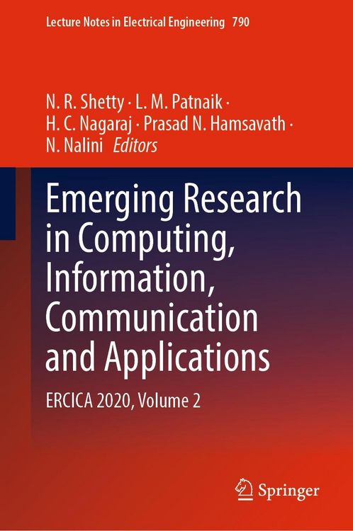 Produktbild: Emerging Research in Computing, Information, Communication and Applications
