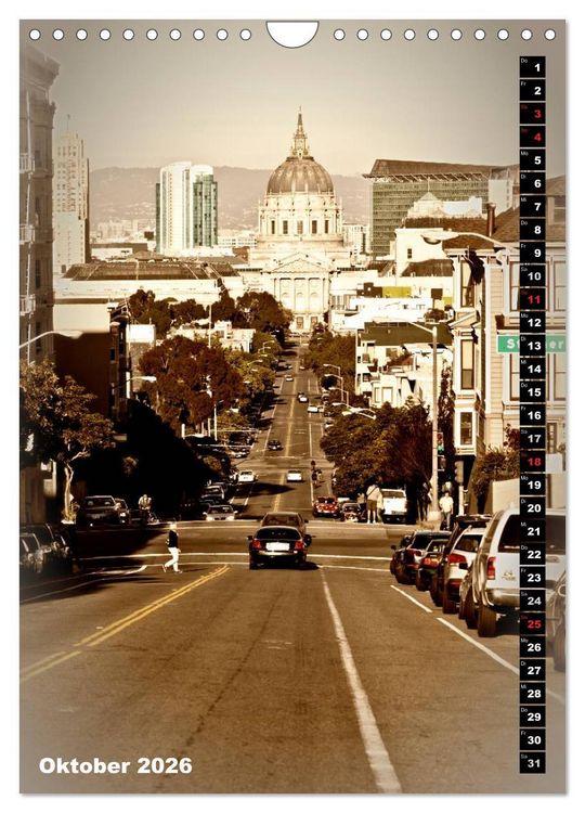 Produktbild: Herrliches Reiseziel... SAN FRANCISCO (Wandkalender 2026 DIN A4 hoch), CALVENDO Monatskalender