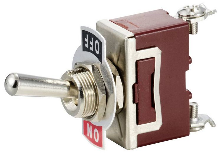 Produktbild: TRU COMPONENTS TC-12819624 Kippschalter 250 V/AC 15A 1 x Aus/(Ein) tastend 1St.