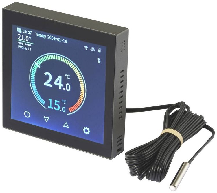 Produktbild: Sygonix SY-6052180 Funk-Raumthermostat Unterputz Wochenprogramm 1St.