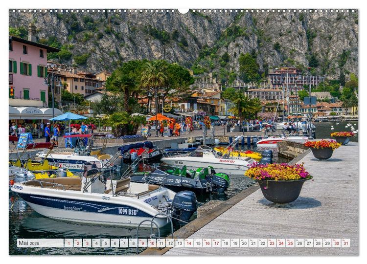 Produktbild: Unterwegs am Gardasee (hochwertiger Premium Wandkalender 2026 DIN A2 quer), Kunstdruck in Hochglanz