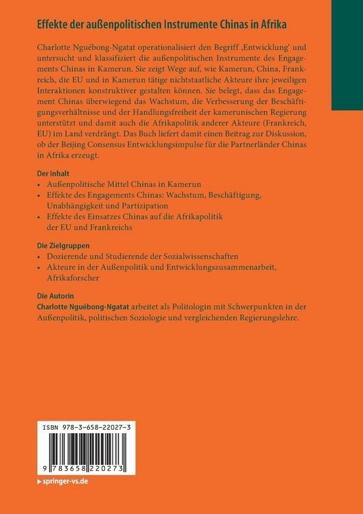 Produktbild: Effekte der au&szlig;enpolitischen Instrumente Chinas in Afrika