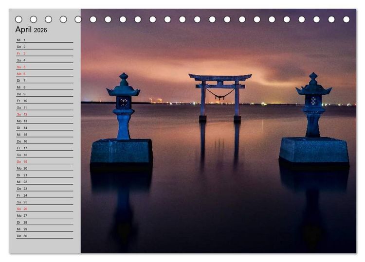 Produktbild: Japan &bull; Impressionen (Tischkalender 2026 DIN A5 quer), CALVENDO Monatskalender