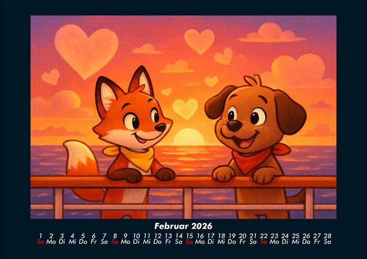 Produktbild: Finn & Wuff auf Kreuzfahrt 2026 Fotokalender DIN A4