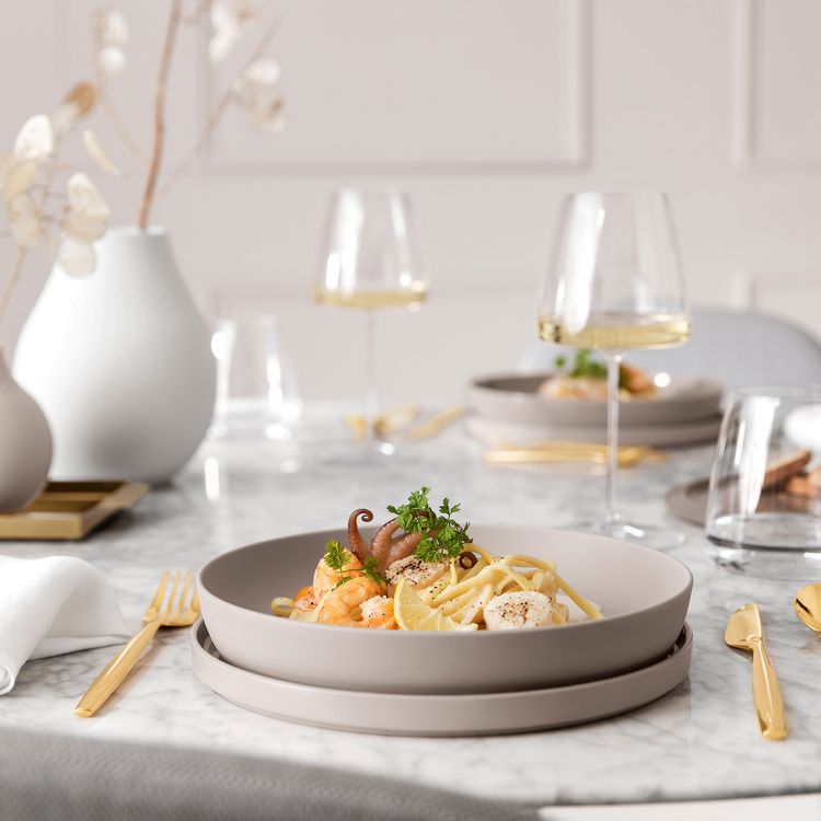 Produktbild: Villeroy & Boch La Boule Schale flach Pure Beige matt