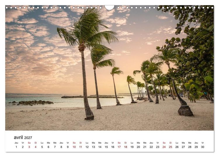Produktbild: Guadeloupe - Antilles fran&ccedil;aises (Calendrier mural 2027 DIN A3 vertical), CALVENDO calendrier mensuel
