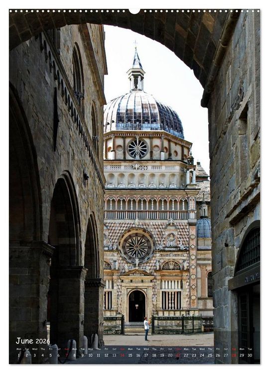 Produktbild: Bergamo (High Quality Premium Wall Calendar 2026 DIN A2 portrait),CALVENDO 12 Month Wall Calendar