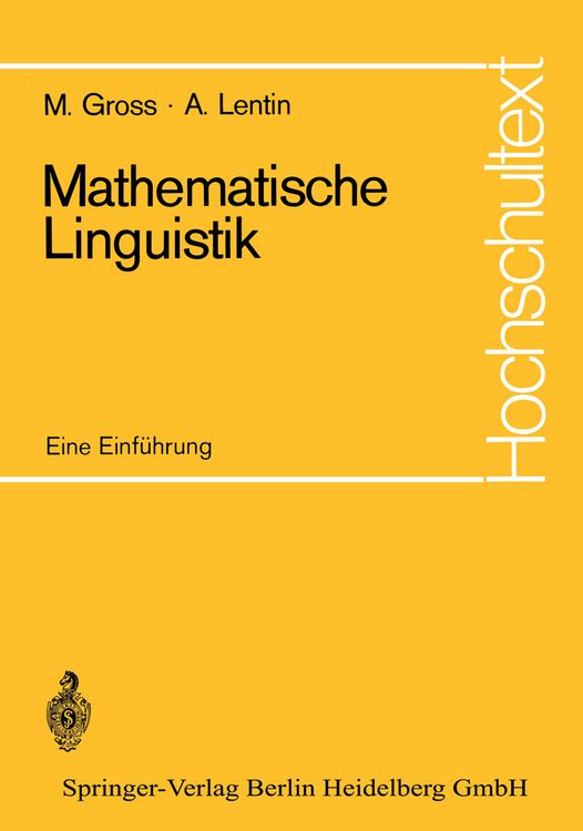 Produktbild: Mathematische Linguistik