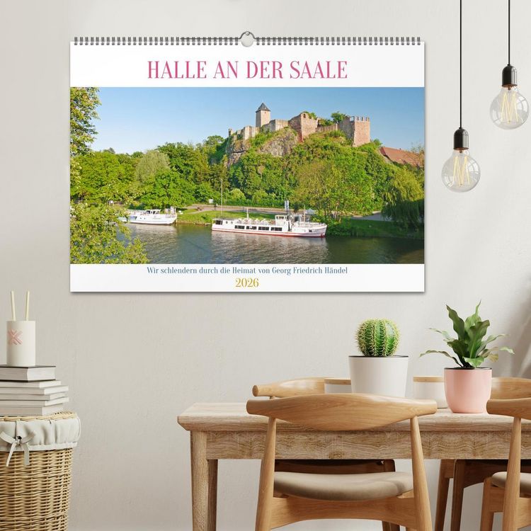 Produktbild: Halle an der Saale. Wir schlendern durch die Heimat von Georg Friedrich H&auml;ndel (Wandkalender 2026 DIN A2 quer), CALVENDO Monatskalender