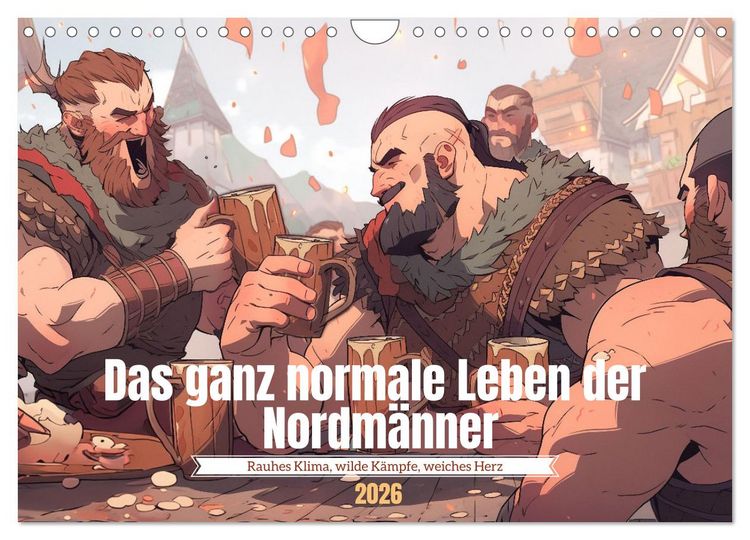 Produktbild: Das ganz normale Leben der Nordm&auml;nner (Wandkalender 2026 DIN A4 quer), CALVENDO Monatskalender