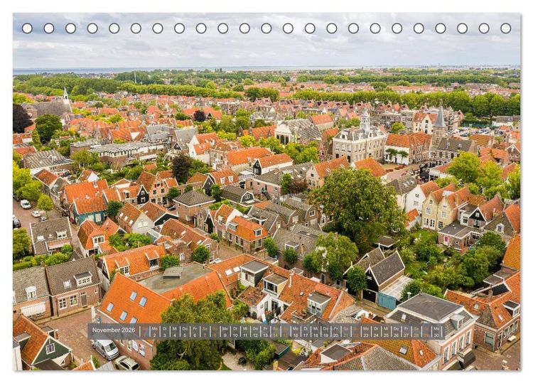 Produktbild: Nordholland von oben (Tischkalender 2026 DIN A5 quer), CALVENDO Monatskalender