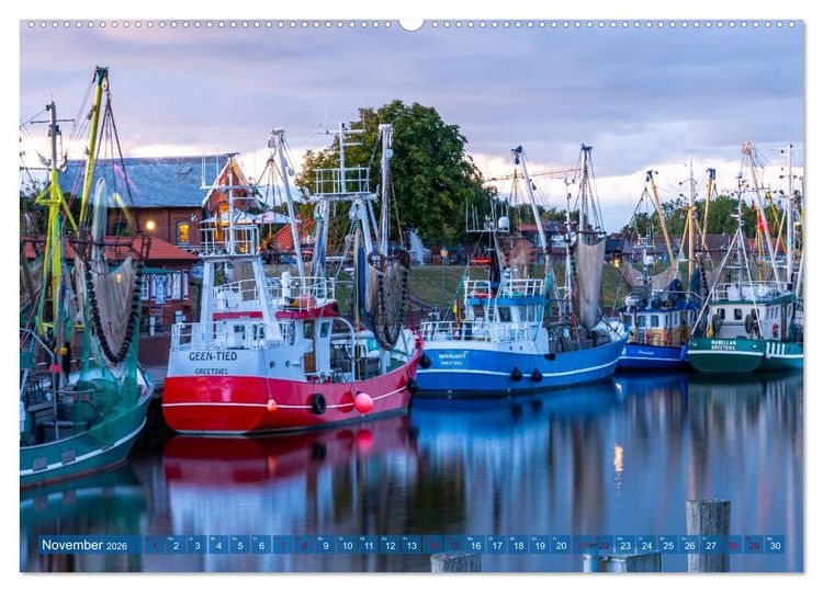 Produktbild: Greetsiel, die ostfriesische Perle und seine Umgebung (hochwertiger Premium Wandkalender 2026 DIN A2 quer), Kunstdruck in Hochglanz