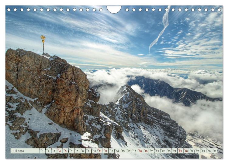 Produktbild: Zauber der Zugspitze (Wandkalender 2026 DIN A4 quer), CALVENDO Monatskalender