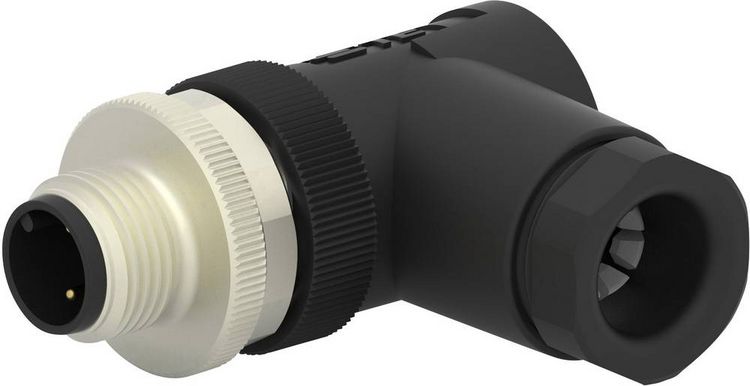 Produktbild: TE Connectivity T4113002021-000 Sensor-/Aktor-Steckverbinder, unkonfektioniert M12 Stecker, gewinkelt Polzahl Sensoren: 2 1 St.