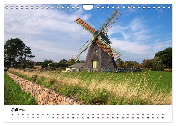 Produktbild: Heimat Entdecken - Nordfriesland (Wandkalender 2026 DIN A4 quer), CALVENDO Monatskalender