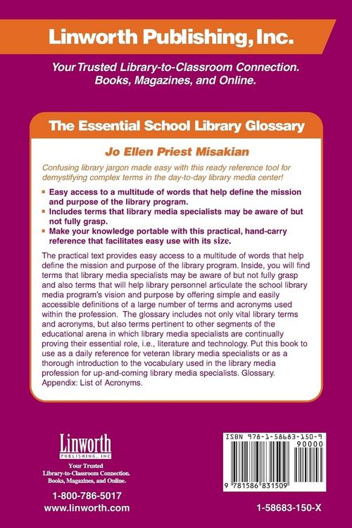 Produktbild: The Essential School Library Glossary