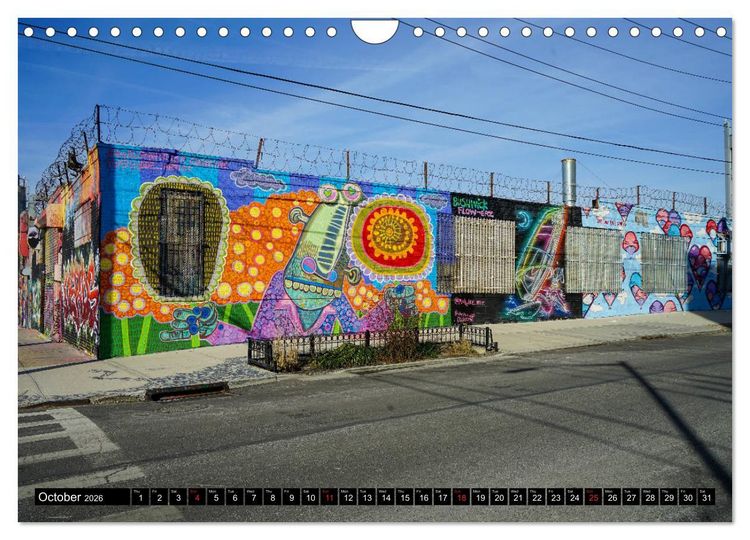 Produktbild: NYC Street Art (Wall Calendar 2026 DIN A4 landscape), CALVENDO 12 Month Wall Calendar