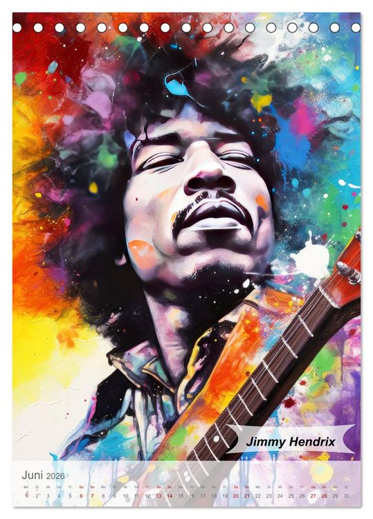 Produktbild: POP Legenden in Pop-Art (Tischkalender 2026 DIN A5 hoch), CALVENDO Monatskalender