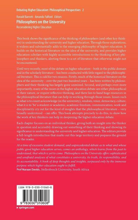 Produktbild: Philosophers on the University