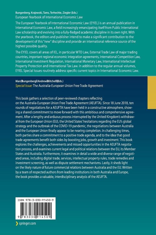 Produktbild: The Australia-European Union Free Trade Agreement