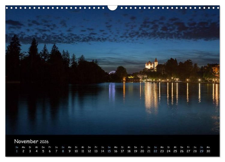 Produktbild: Stimmungsvolle Bilder vom Thunersee (Wandkalender 2026 DIN A3 quer), CALVENDO Monatskalender