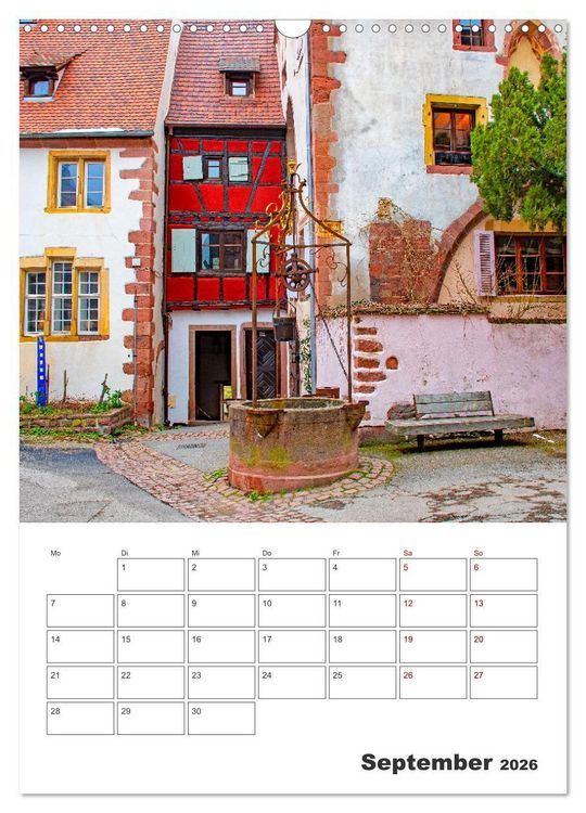 Produktbild: Riquewihr - Urlaubsplaner (Wandkalender 2026 DIN A3 hoch), CALVENDO Monatskalender