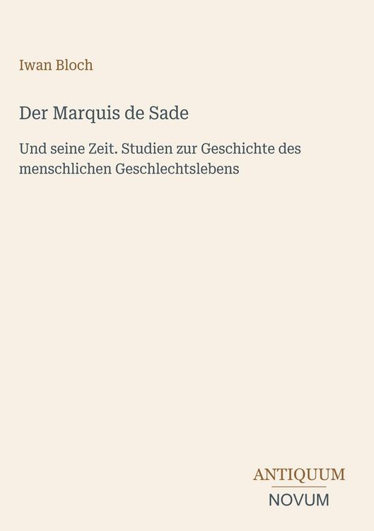 Produktbild: Der Marquis de Sade