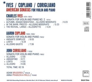 Produktbild: American Sonatas for Violin & Piano