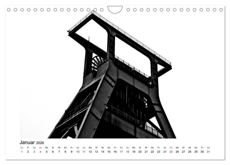 Produktbild: Bochum Black and White (Wandkalender 2026 DIN A4 quer), CALVENDO Monatskalender