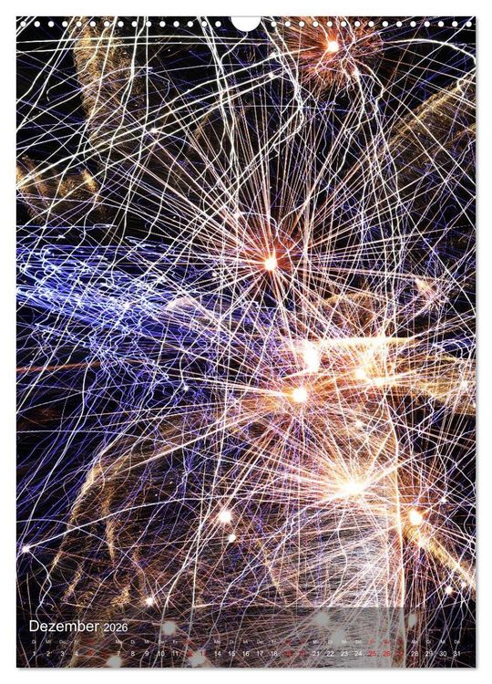 Produktbild: FEUERWERK - Lichtspiele (Wandkalender 2026 DIN A3 hoch), CALVENDO Monatskalender