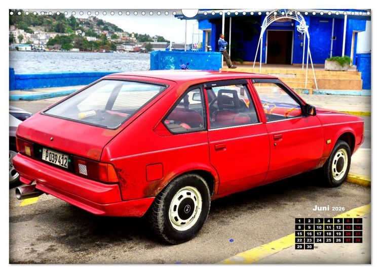 Produktbild: Moskwitsch-2141 - Ein russischer Oldtimer in Kuba (Wandkalender 2026 DIN A3 quer), CALVENDO Monatskalender