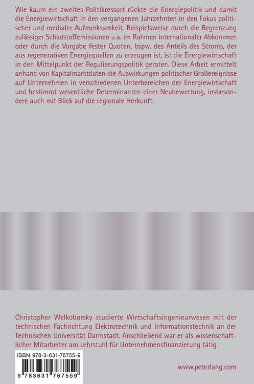 Produktbild: Auswirkungen gesetzlicher Neuerungen und politischer Unsicherheit auf die Energiewirtschaft