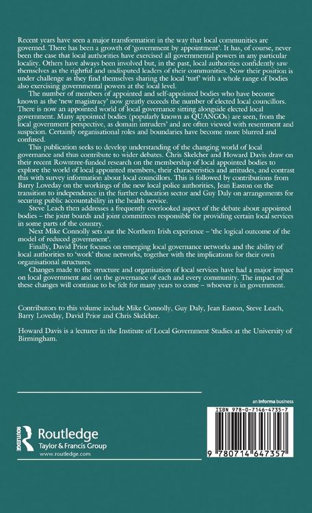 Produktbild: QUANGOs and Local Government