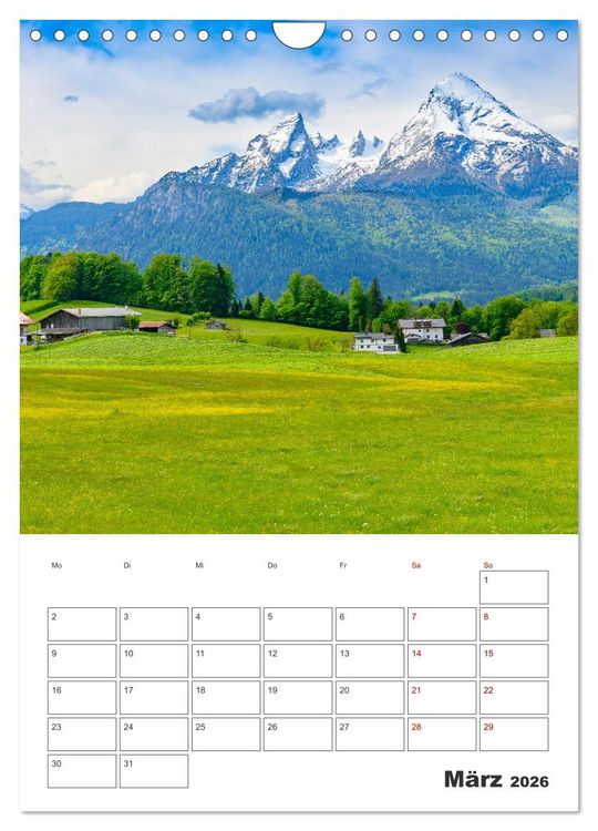 Produktbild: Urlaub in Oberbayern - zwischen Watzmann und Chiemsee (Wandkalender 2026 DIN A4 hoch), CALVENDO Monatskalender