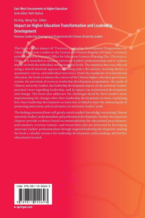 Produktbild: Impact on Higher Education Transformation and Leadership Development