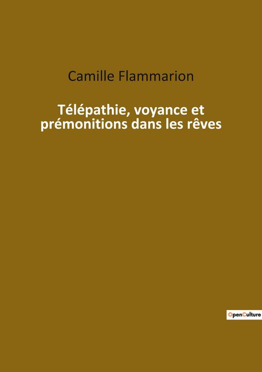 Produktbild: T&eacute;l&eacute;pathie, voyance et pr&eacute;monitions dans les r&ecirc;ves