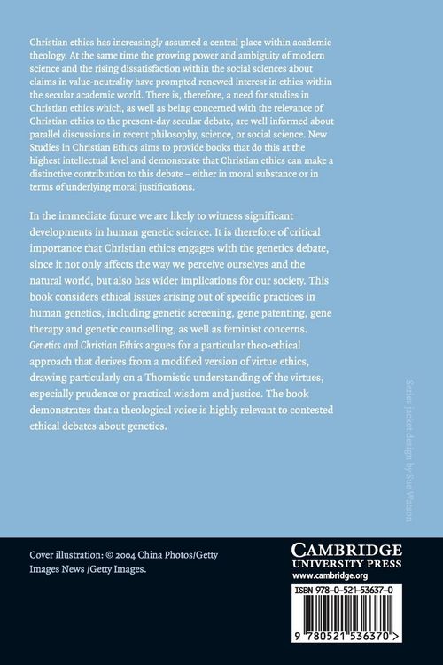 Produktbild: Genetics and Christian Ethics