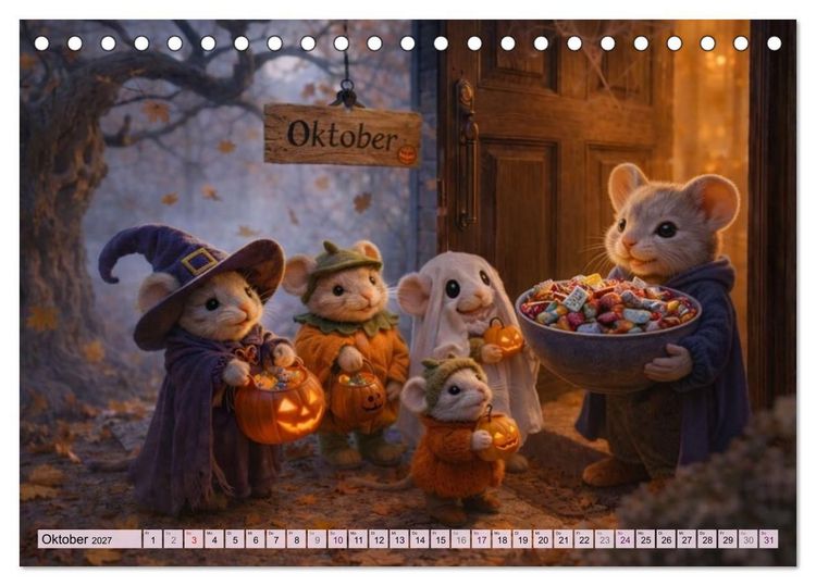 Produktbild: M&auml;usli Kalender (Tischkalender 2027 DIN A5 quer), CALVENDO Monatskalender