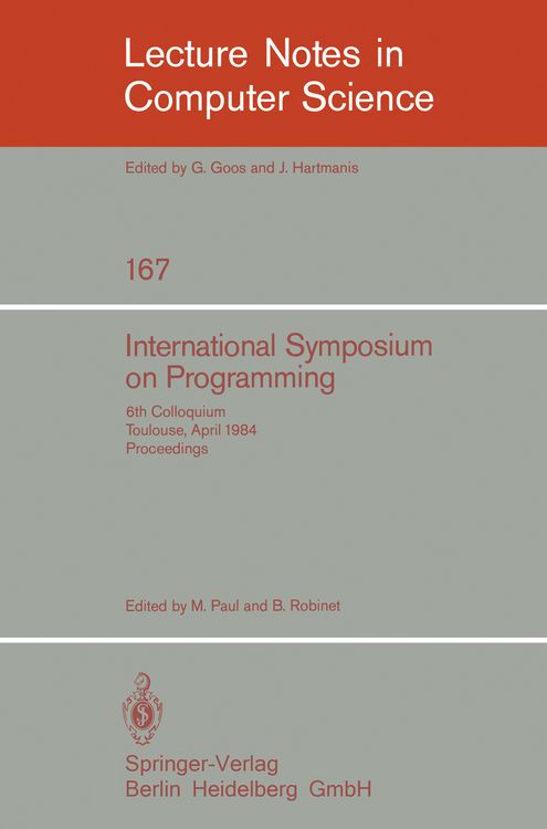Produktbild: International Symposium on Programming