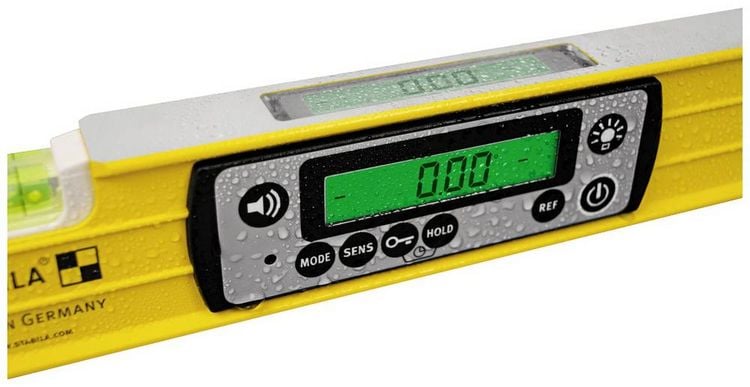 Produktbild: Stabila TECH 196 DL 19830 Digitale Wasserwaage mit Rutschstopper, inkl. Tasche 40cm 0.5 mm/m