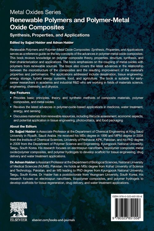 Produktbild: Renewable Polymers and Polymer-Metal Oxide Composites