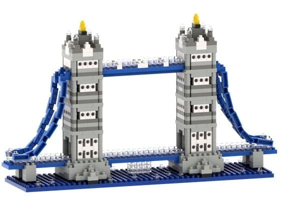 Produktbild: BRIXIES 200.325 - Tower Bridge, 807 Klemmbausteine, Level 4