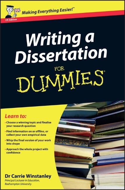Produktbild: Writing a Dissertation For Dummies, UK Edition