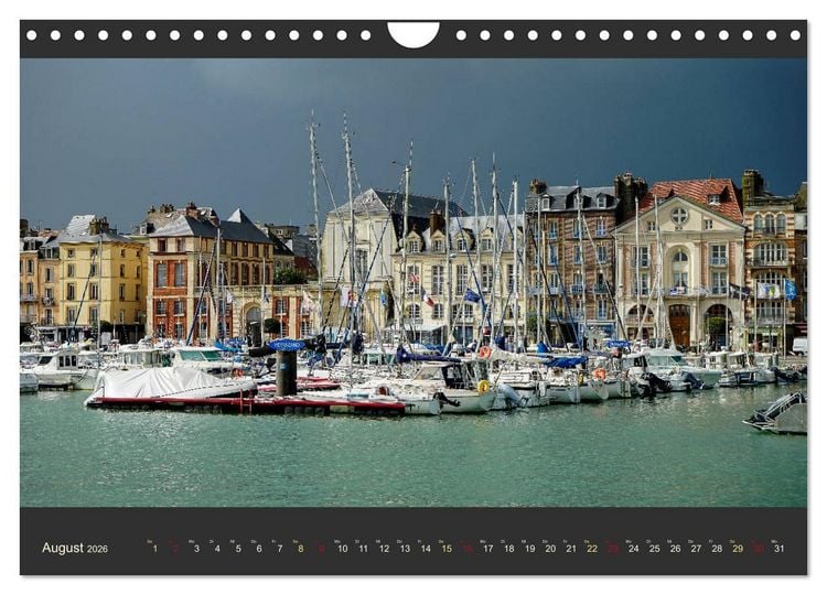 Produktbild: Normandie - Raue K&uuml;ste und malerische Hafenst&auml;dte (Wandkalender 2026 DIN A4 quer), CALVENDO Monatskalender