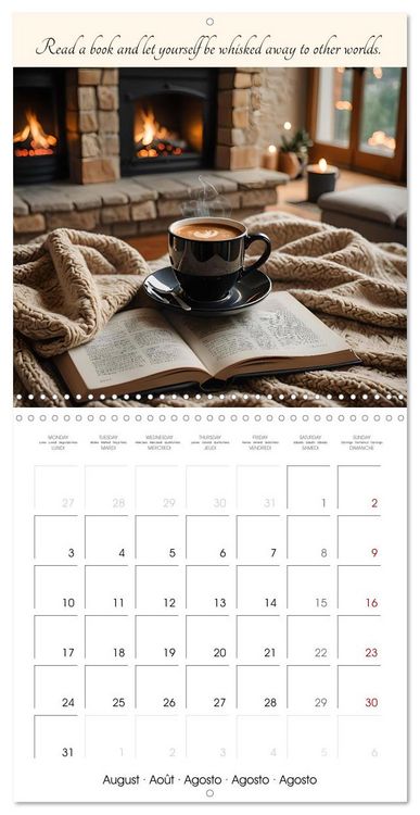 Produktbild: Your spa days at home - Creative AI ideas for home wellness (Wall Calendar 2026 12 &times; 12 Inch) CALVENDO 12 Month Wall Calendar