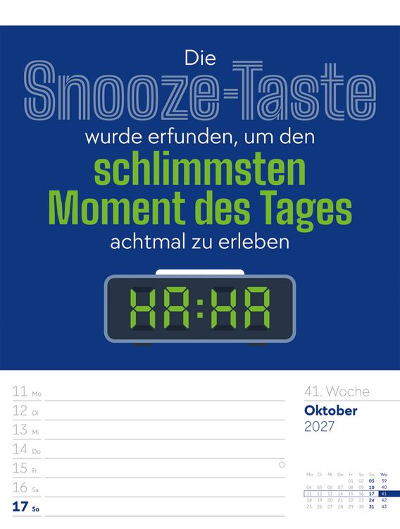 Produktbild: Klartext Spr&uuml;chekalender Wochenplaner 2027