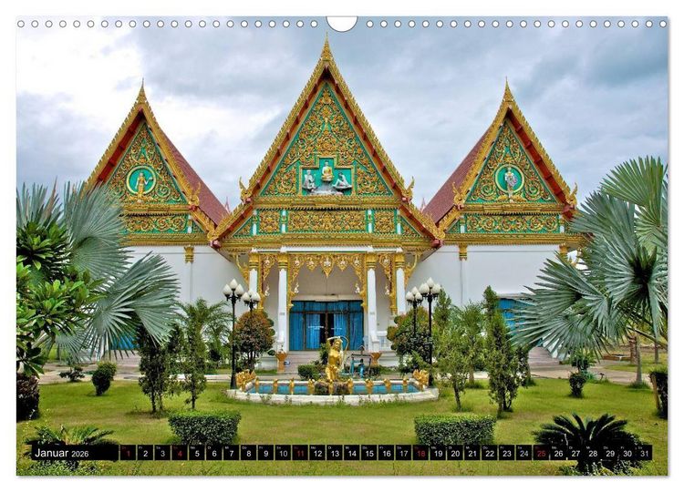 Produktbild: Thailand - Ein bezauberndes K&ouml;nigreich (Wandkalender 2026 DIN A3 quer), CALVENDO Monatskalender