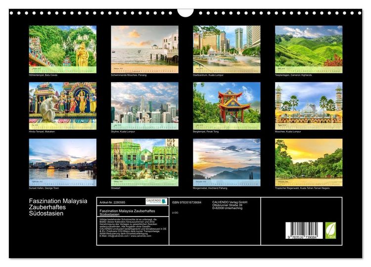 Produktbild: Faszination Malaysia Zauberhaftes S&uuml;dostasien (Wandkalender 2026 DIN A3 quer), CALVENDO Monatskalender